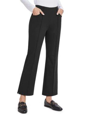 Ankle Yoga Dress Pants High Waist Bootcut Flare Stretch Pockets